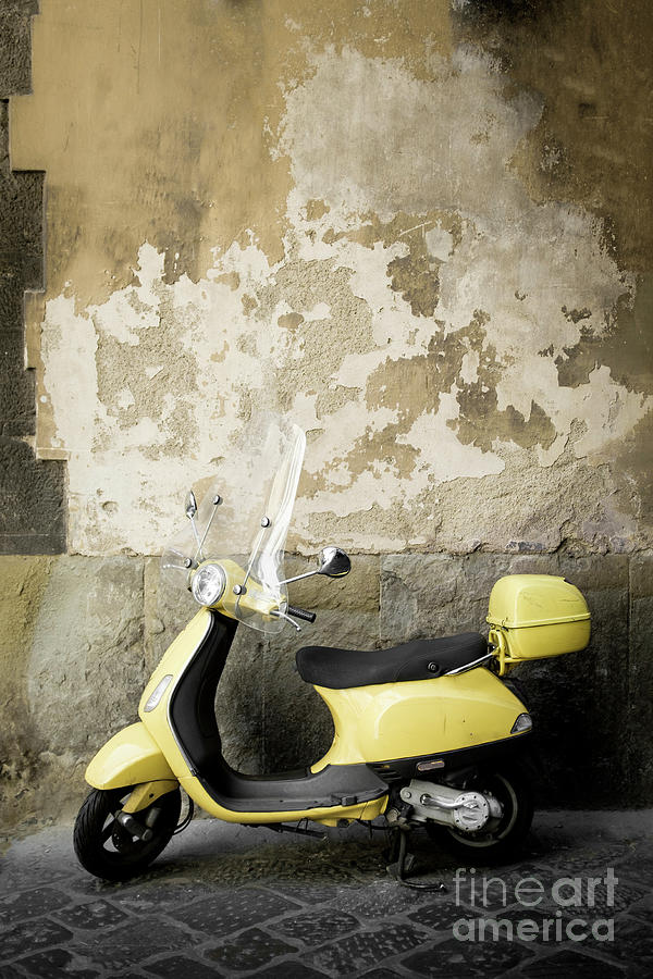 Scooter Florence Italy Photograph by Edward Fielding