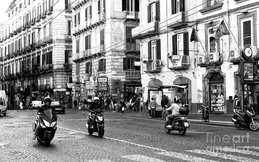 Scooter Riding in Naples Italy Photograph by John Rizzuto