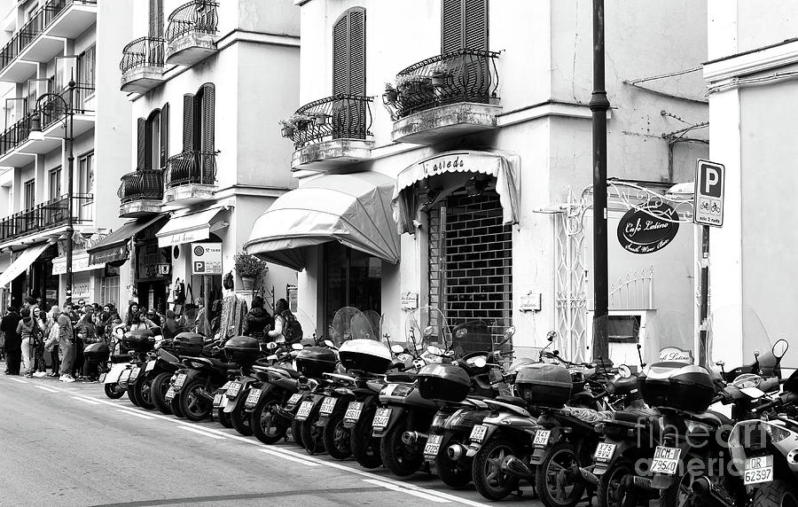 Scooter Symmetry in Sorrento Photograph by John Rizzuto