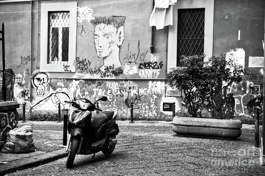 Scooter Watcher in Naples Photograph by John Rizzuto