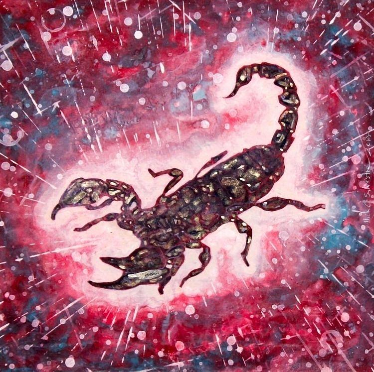 Scorpion Painting by Mick Sylvestre - Fine Art America