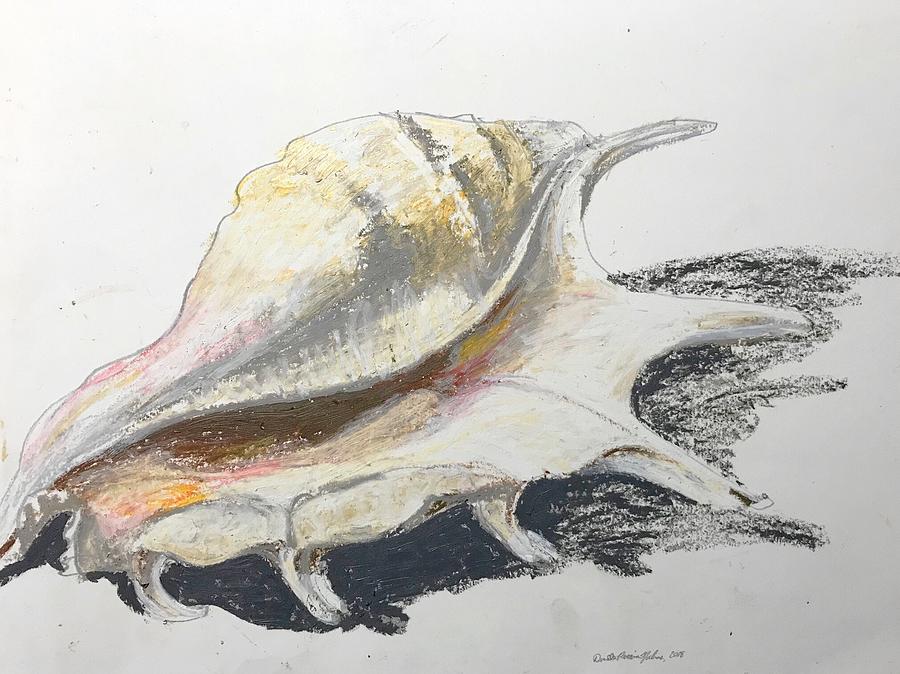 Scorpion Shell Study Pastel by Danielle Rosaria