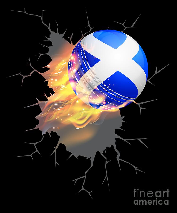 Scotland Cricket Kit 2019 Scottish International Players Fans Gift Digital Art by Martin Hicks