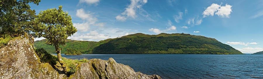 Scotland Loch Lomond Mountain Forest Photograph by Fotovoyager