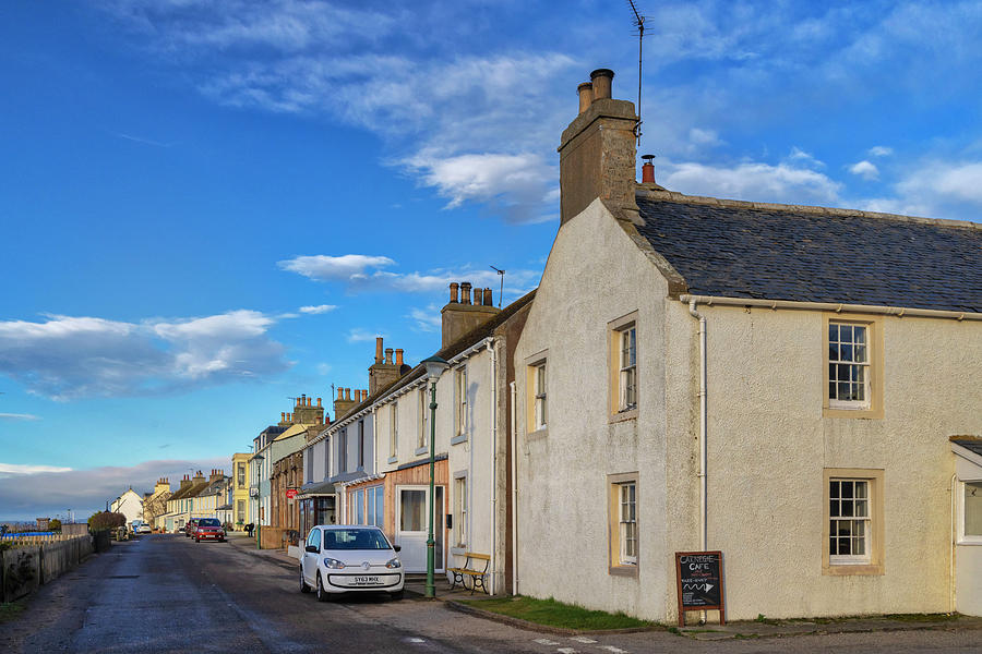 Scotland, Portmahomack, Highland, Typical Street Scene. Digital Art by ...