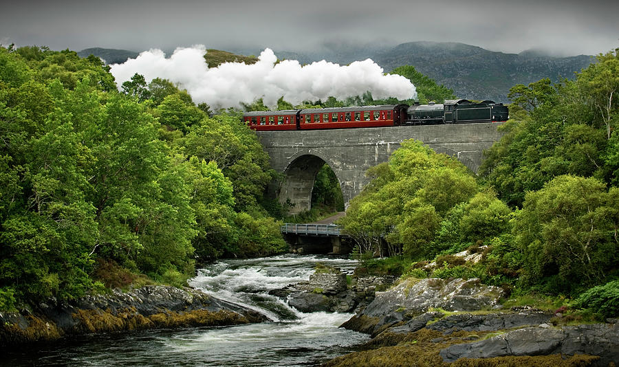 Scotlands Steam Train And Landscape Photograph by Jpique