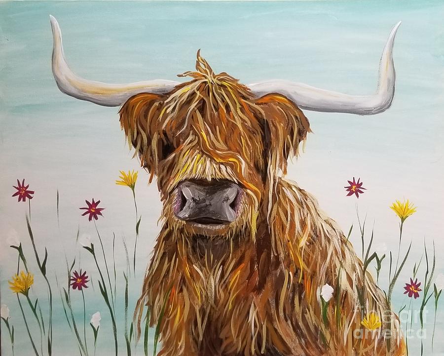 Scottish highland in Spring Painting by Erica Ash - Fine Art America