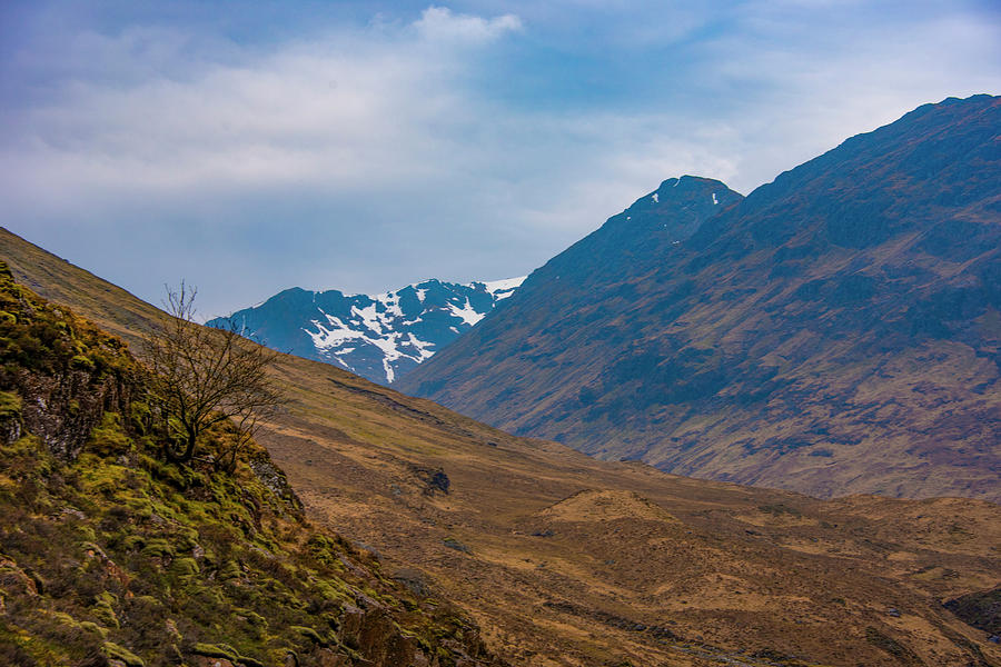 Scottish Highlands - Snow Capped Mountain Photograph by Bill Cannon