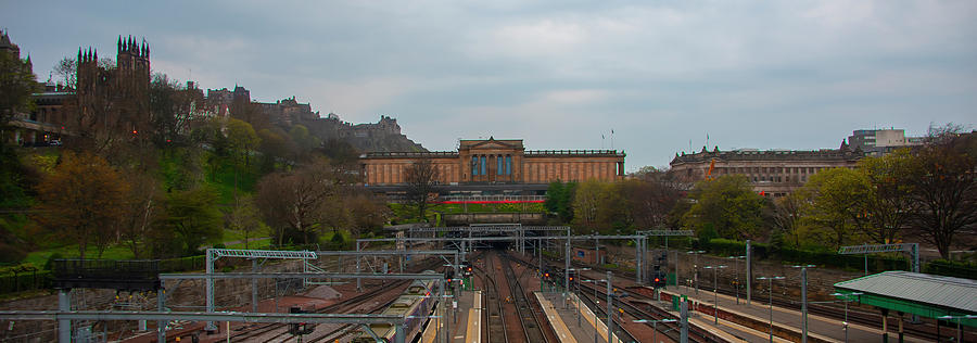 Scottish National Gallery - Edinburgh Panorama Photograph by Bill Cannon