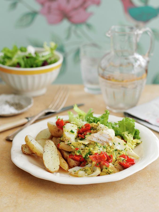 Scrambled Eggs With Smoked Haddock And Potatoes Photograph by Gareth ...