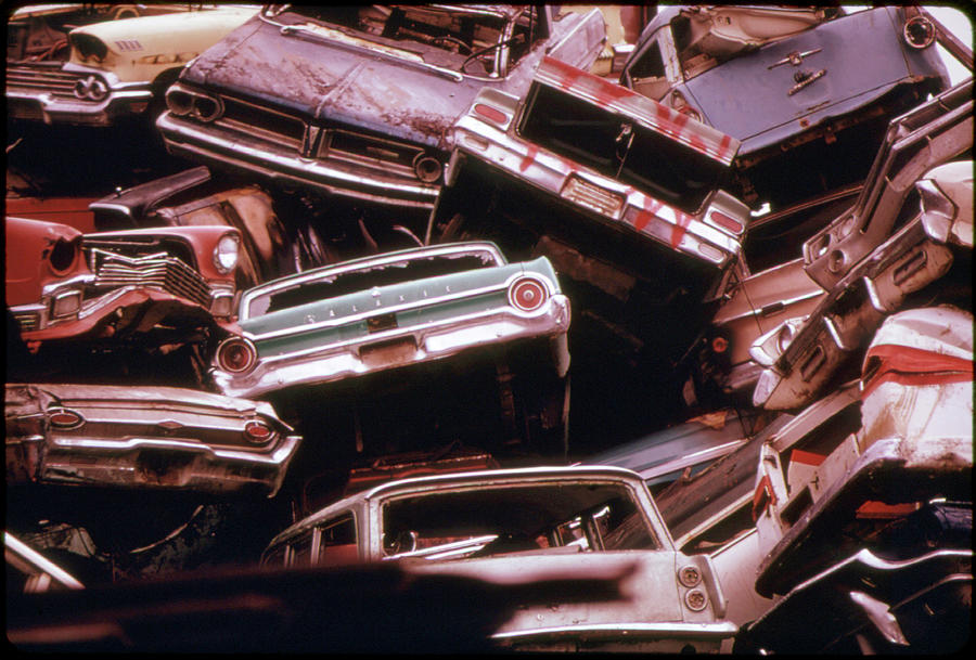 Transportation Photograph - Scrap Stack by American Eyes