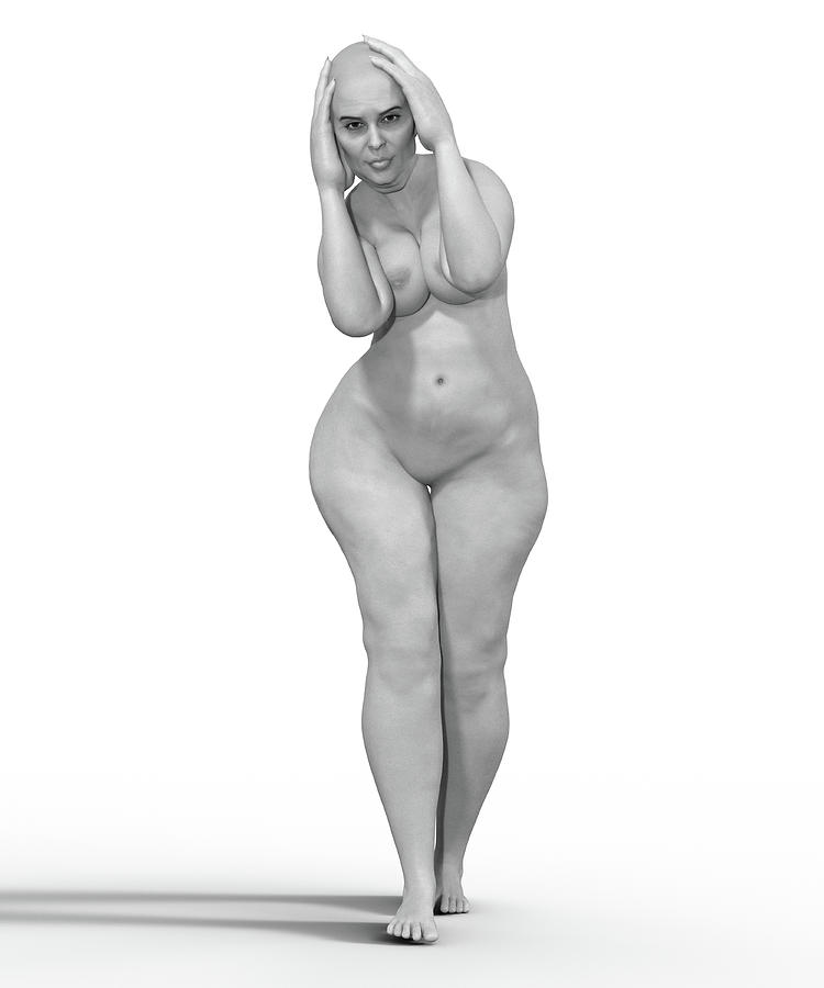 Obese Digital Art - Screaming by Betsy Knapp Obese Digital Art - Screaming by Betsy Knapp