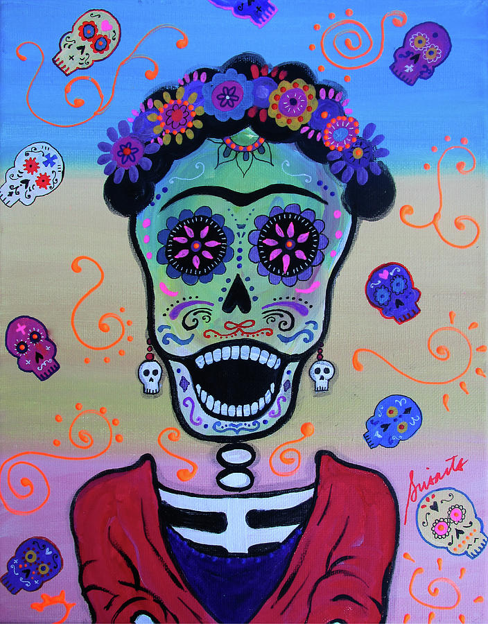 Halloween Painting - Screaming Frida by Prisarts