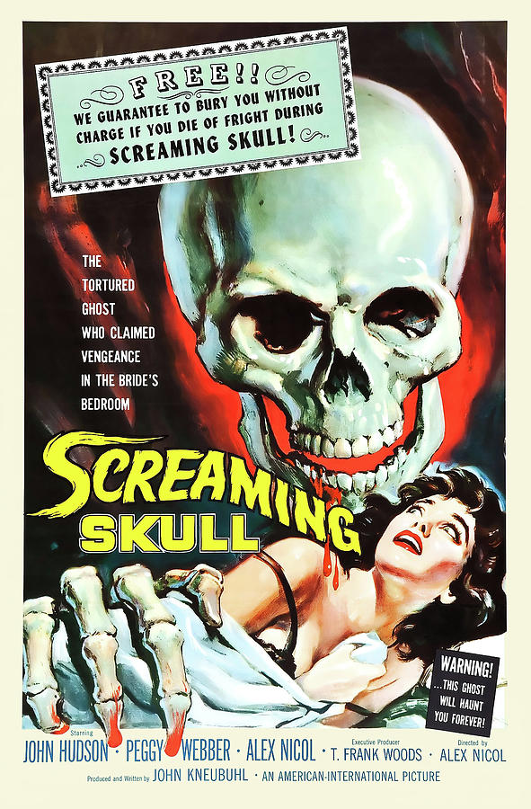 Screaming Skull Painting by Albert Kallis