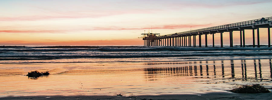 Scrips Pier, Golden Hour Photograph by Local Snaps Photography