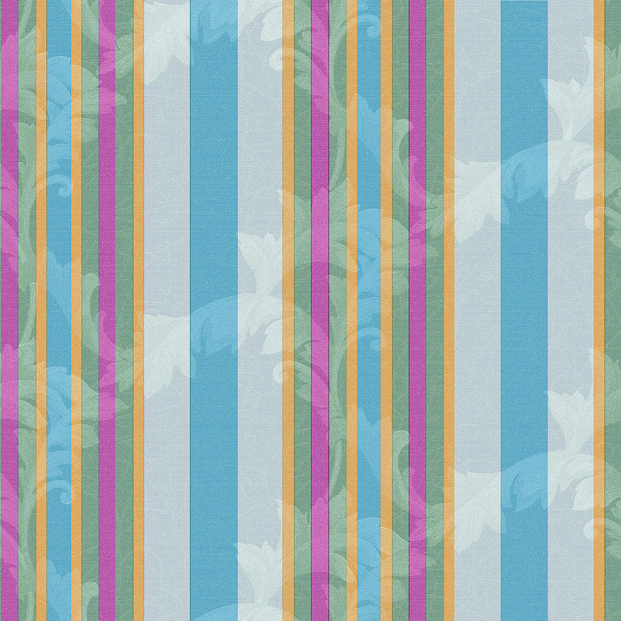 Pattern Digital Art - Scroll Stripe Grey by Bill Jackson Pattern Digital Art - Scroll Stripe Grey by Bill Jackson