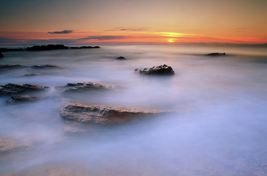 Sculptors Cove Seascape Sunset Ocean Photograph by Angus Clyne