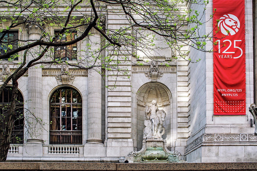 Sculpture At Ny Public Library Nyc Digital Art by Lumiere - Fine Art ...