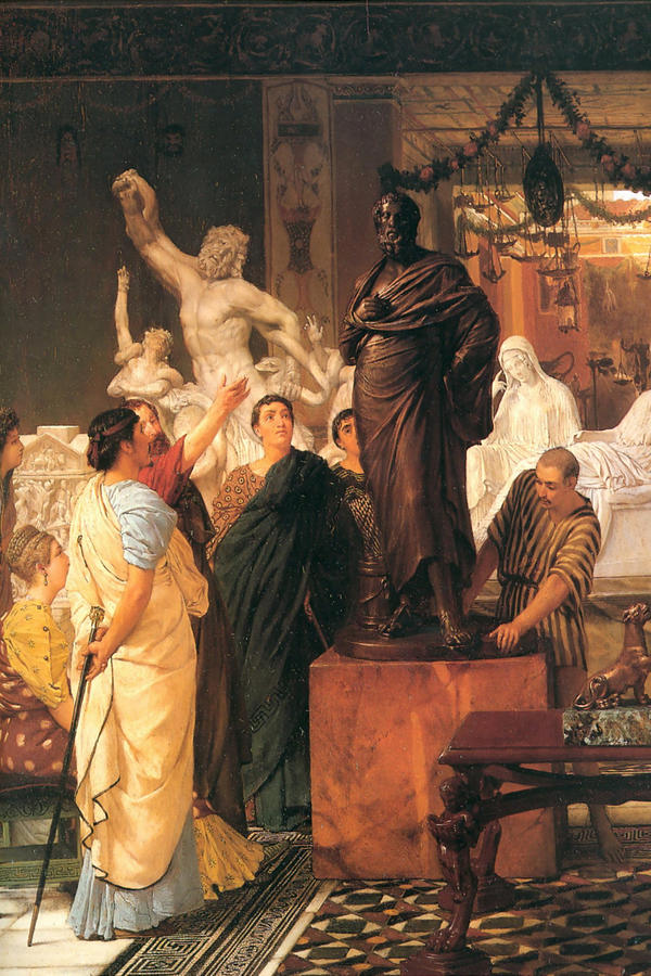Sculpture Gallery Painting by Sir Lawrence Alma-Tadema