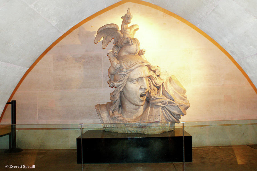 Sculpture inside the Arch D Triumph Photograph by Everett Spruill
