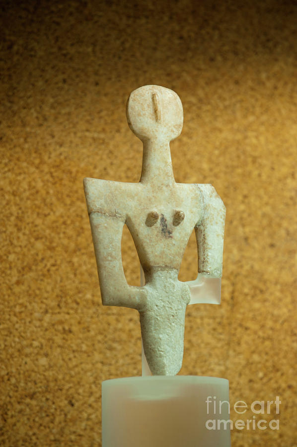 Sculpture Of Prehistoric Female Divinity Photograph by Marco Ansaloni/science Photo Library