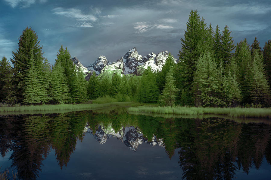 Scwabachers Landing in the Tetons Photograph by Jon Glaser