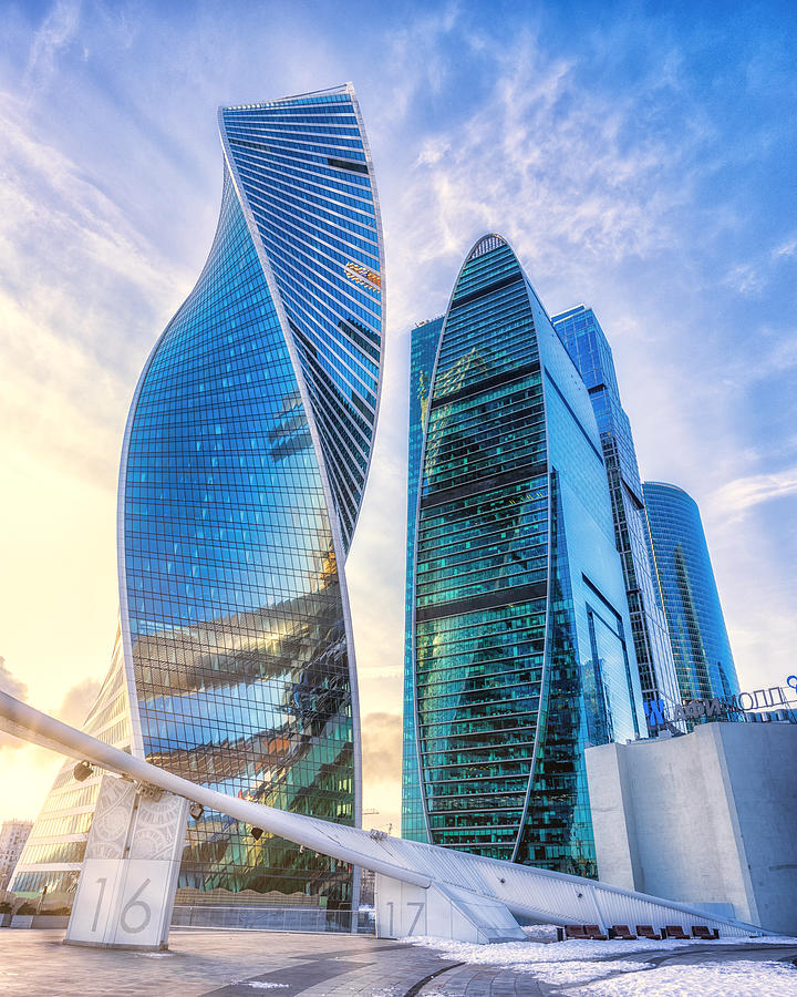 Moscow Photograph - Scyscrapers In Moscow City by Vasil Nanev