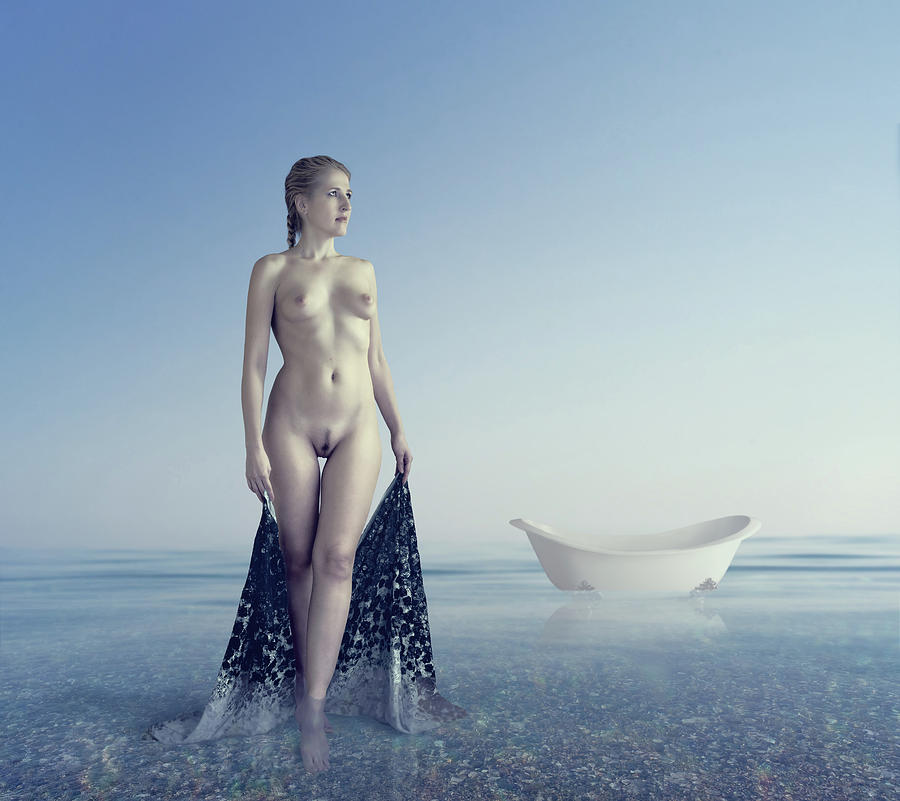Nude Photograph - Sea Bath by Dmitry Laudin