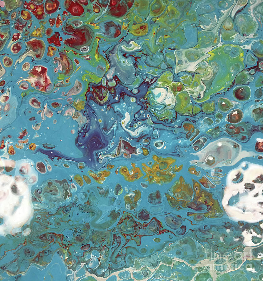 Sea Bubbles Painting by Barb Dalton