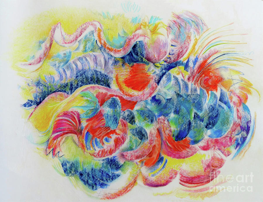 Sea Frenzy Painting by Rosanne Licciardi