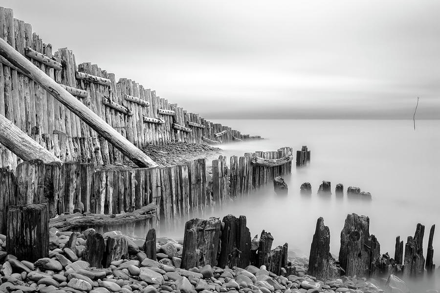 Sea Defences At Porlock Weir, Somerset Photograph by Nick Cable