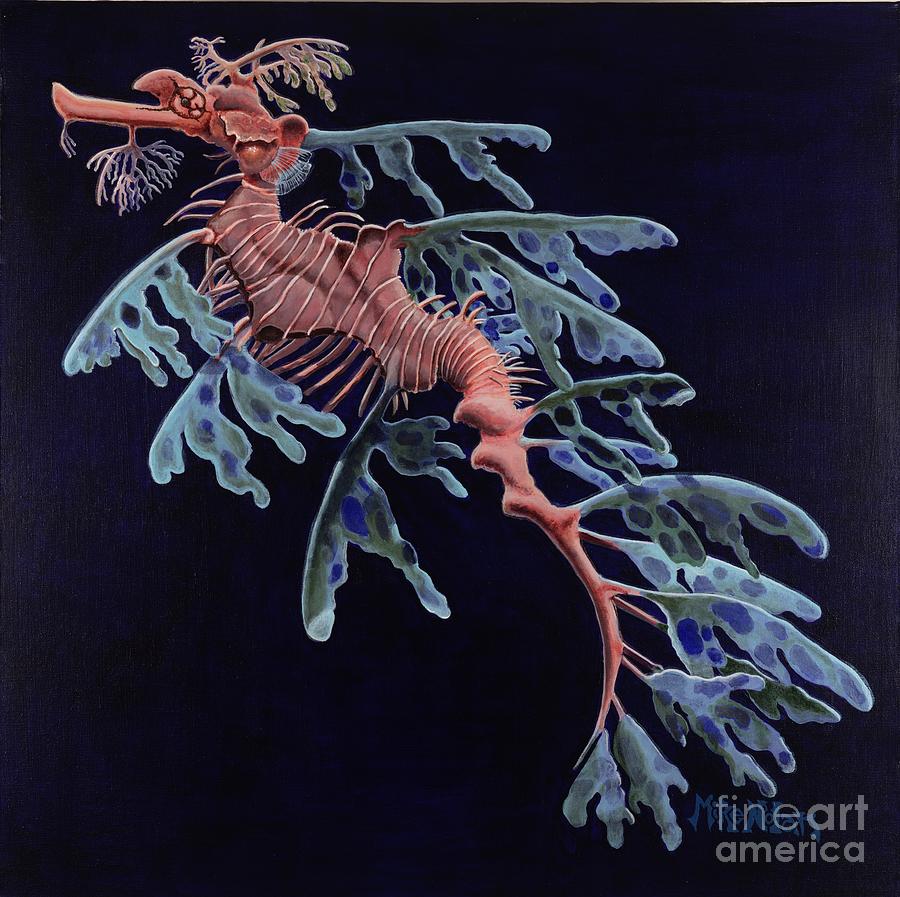 Animal Painting - Sea Dragon by Mike Nolan