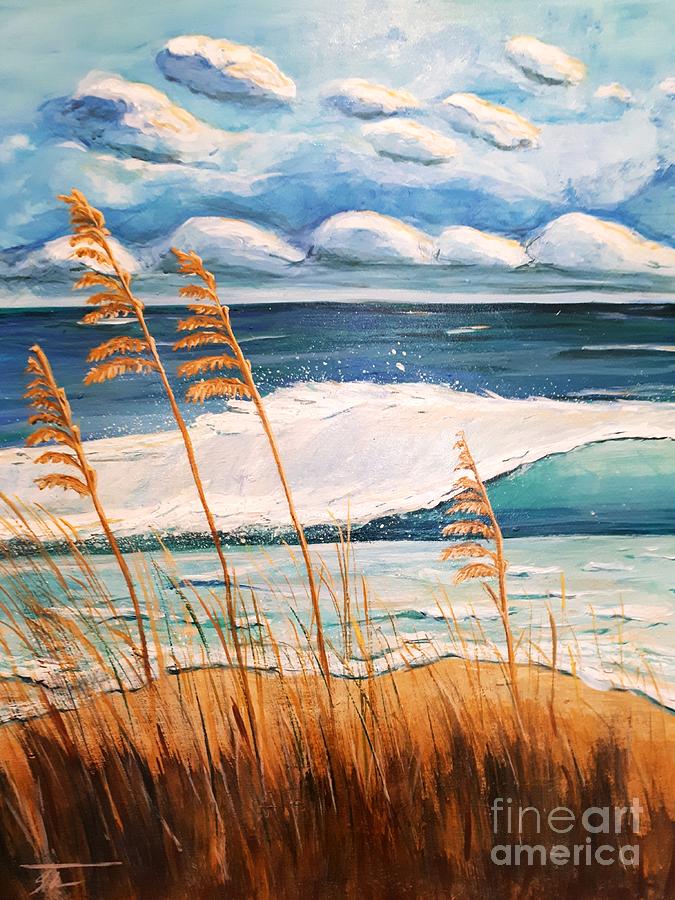 Sea Grass Painting by Suzanne Charlebois - Fine Art America