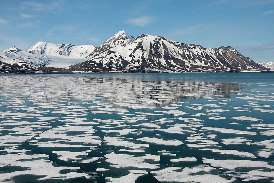 Sea Ice Around Svalbard In The Arctic Photograph by Nailzchap