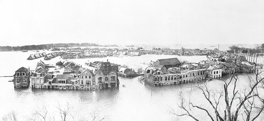 Sea-inundated Middelburg In Winter Photograph by Bettmann