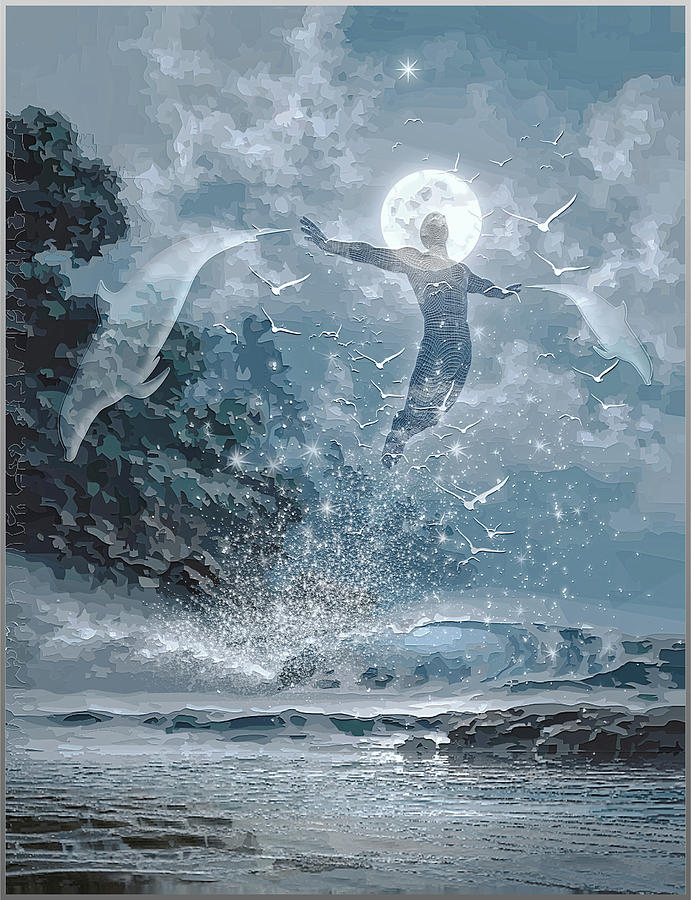 Sea Jump Digital Art by Harald Dastis
