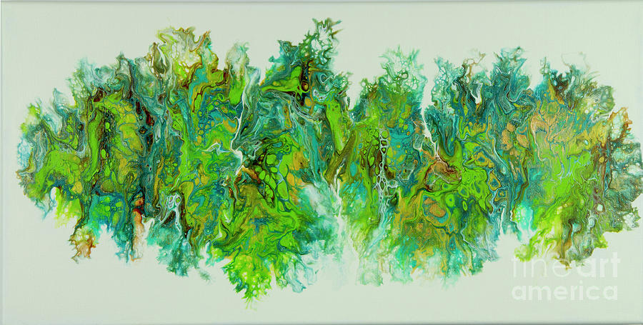 Sea Lettuce Creature Painting by Lucy Arnold