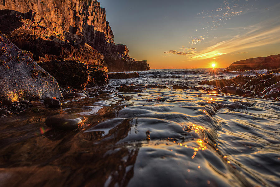 Sea Level Sunrise Photograph by Paul Noble