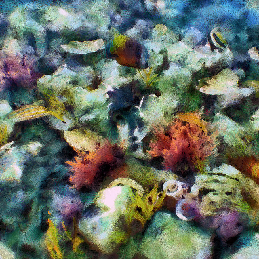 Sea Life I Painting by Alonzo Saunders
