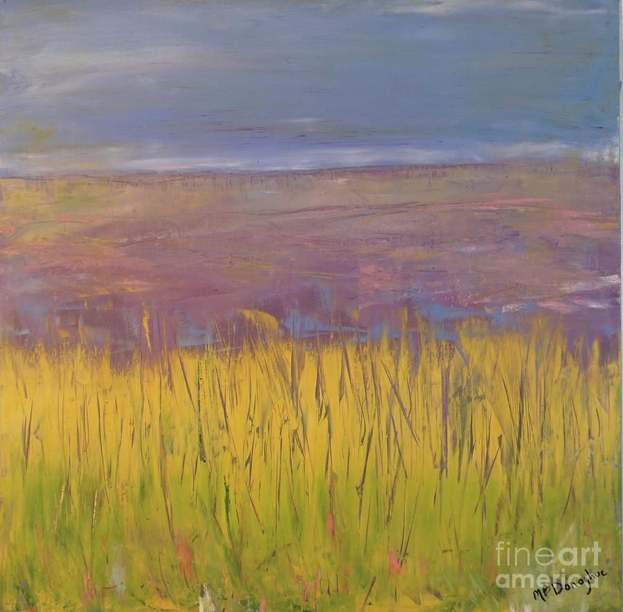 Sea Oats Painting by Patty Donoghue