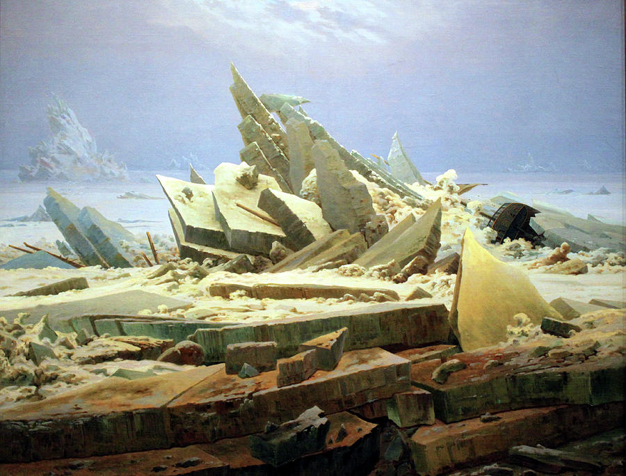 Sea of Ice Painting by Caspar David Friedrich | Fine Art America