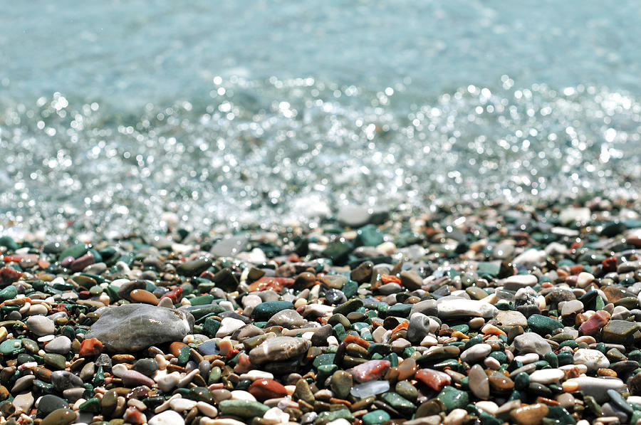 Sea ​​pebbles Photograph by Elenaleonova
