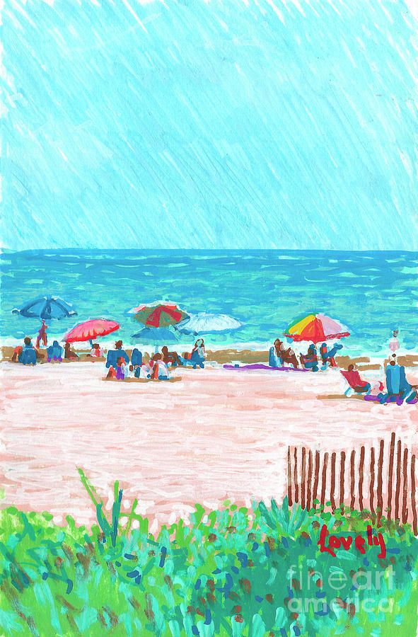 Sea Pines Beach Club Painting by Candace Lovely