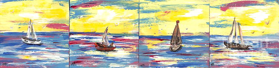 Sea Sail Series Painting by Patty Donoghue