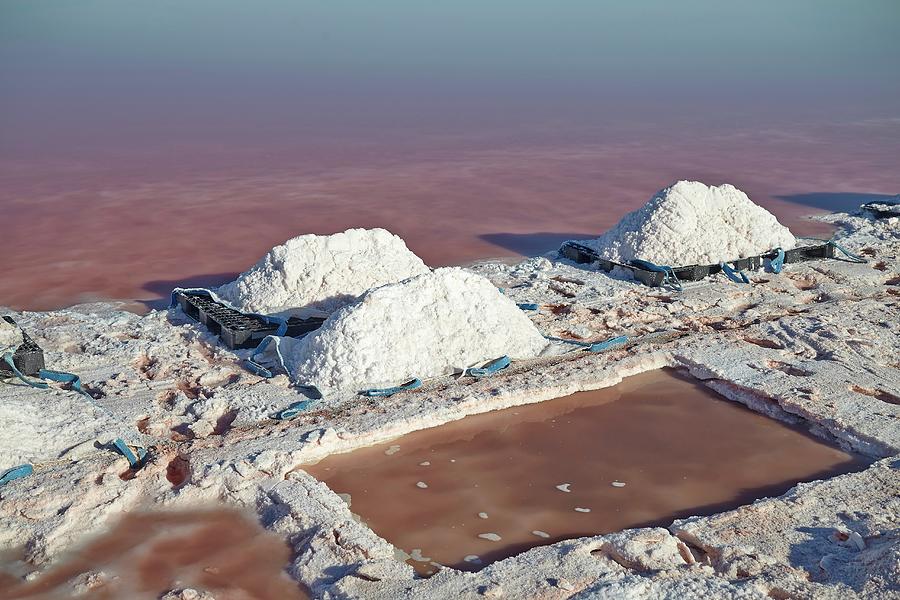 Sea Salt Extraction In Camargue, France Photograph by Jalag / Gnter Beer