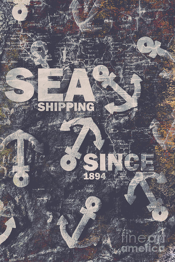 Vintage Photograph - Sea Shipping Since 1894 by Jorgo Photography