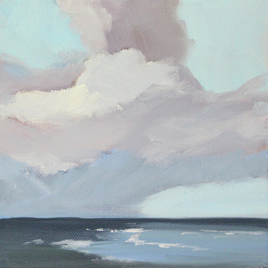 Sea Sky Painting by Nancy Merkle