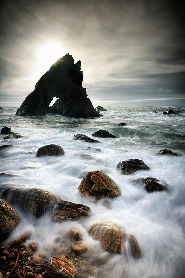 Sea Stack, Donegal, Ireland Digital Art by Maurizio Rellini