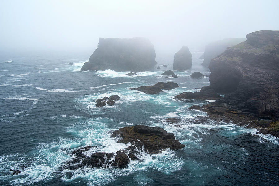 Sea Stacks at Eshaness, Shetland Photograph by Arterra Picture Library