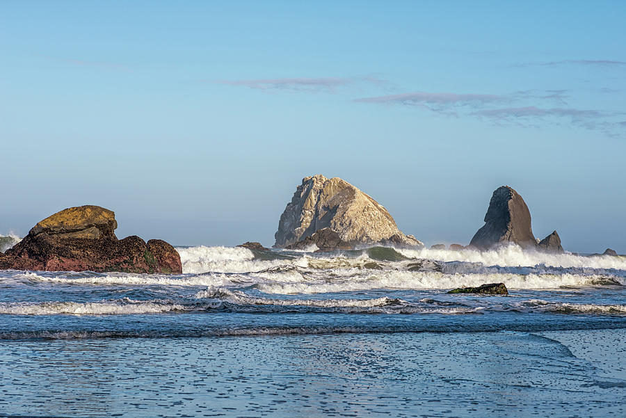 Nature Photograph - Sea Stacks Northern California by Joseph S Giacalone